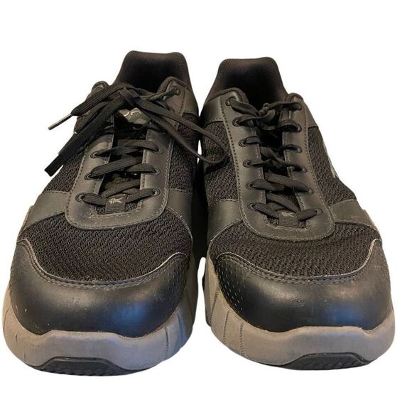 Kuru Mens Quantum 2.0 12.5W Black Orthopedic Walking Shoe Comfort Heel Pain